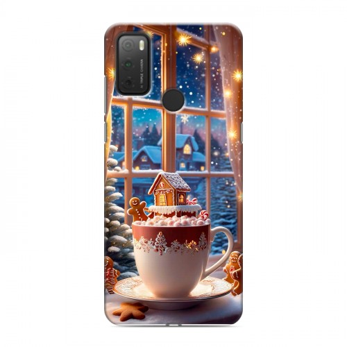 Дизайнерский силиконовый чехол для Alcatel 3L (2021) Новый год