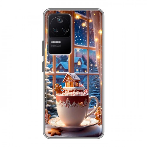 Дизайнерский силиконовый чехол для Xiaomi Poco F4 Новый год