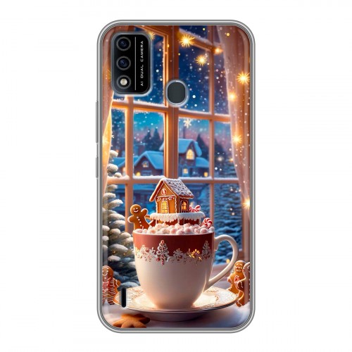 Дизайнерский силиконовый чехол для Itel A48 Новый год