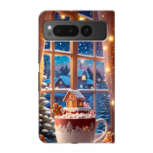 Дизайнерский пластиковый чехол для Google Pixel Fold Новый год