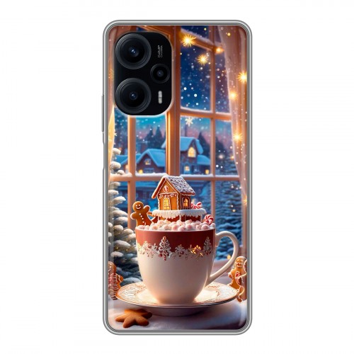 Дизайнерский силиконовый чехол для XIaomi Poco F5 Новый год