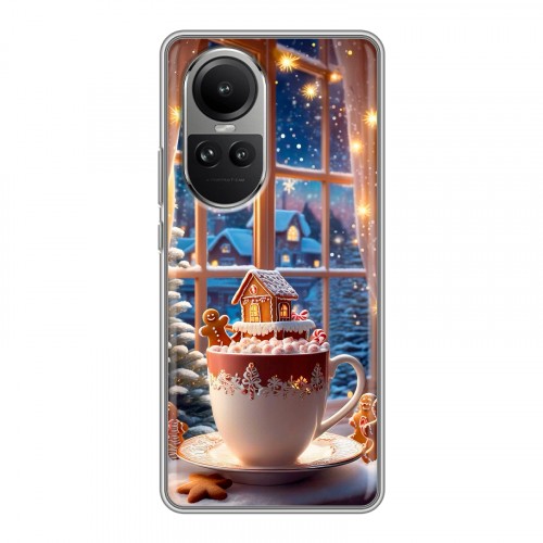 Дизайнерский силиконовый чехол для OPPO Reno10 Новый год