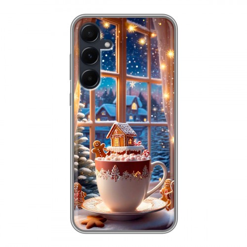 Дизайнерский силиконовый чехол для Samsung Galaxy A55 Новый год