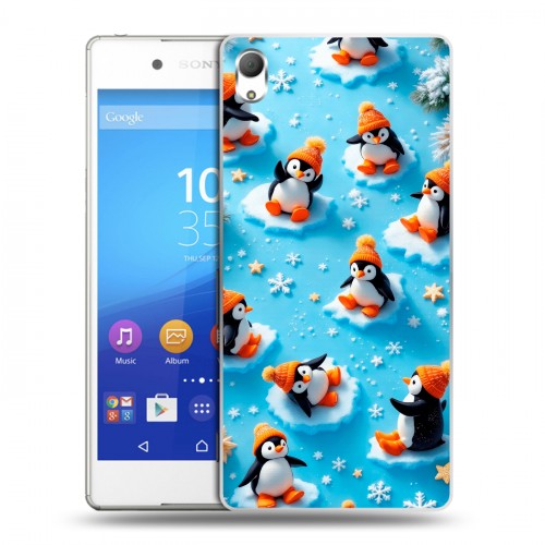 Дизайнерский пластиковый чехол для Sony Xperia Z3+ Новый год