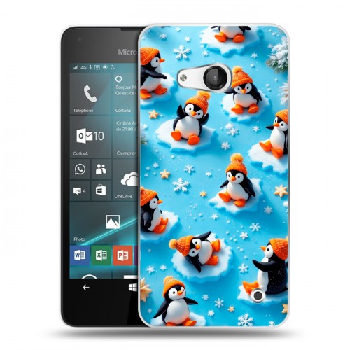 Дизайнерский пластиковый чехол для Microsoft Lumia 550 Новый год