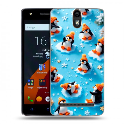 Дизайнерский силиконовый чехол для Wileyfox Storm Новый год