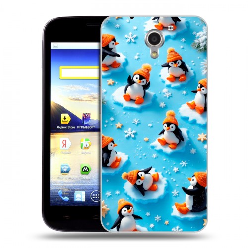 Дизайнерский пластиковый чехол для ZTE Blade A510 Новый год