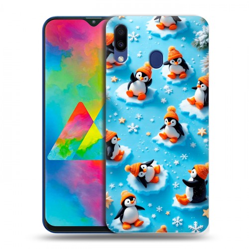Дизайнерский пластиковый чехол для Samsung Galaxy M20 Новый год