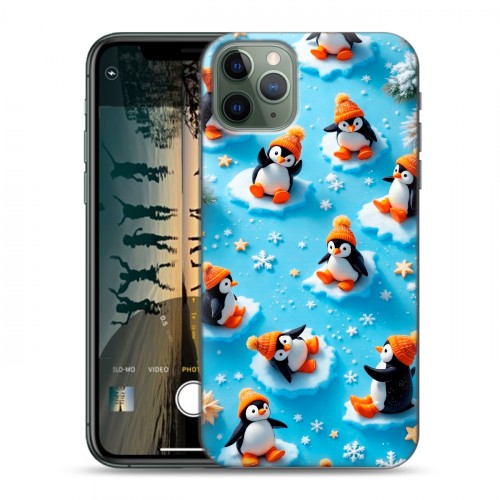 Дизайнерский силиконовый чехол для Iphone 11 Pro Новый год