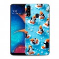 Дизайнерский пластиковый чехол для Samsung Galaxy A20s Новый год