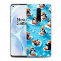 Дизайнерский пластиковый чехол для OnePlus 8 Новый год