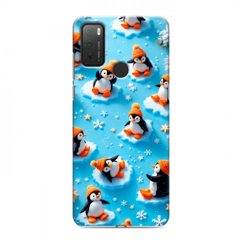 Дизайнерский силиконовый чехол для Alcatel 3L (2021) Новый год