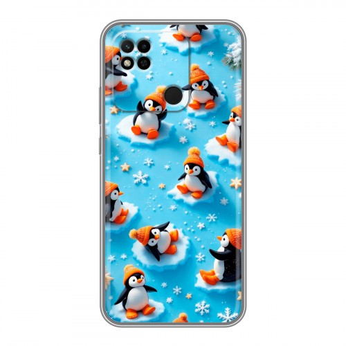 Дизайнерский силиконовый чехол для Xiaomi Redmi 10A Новый год