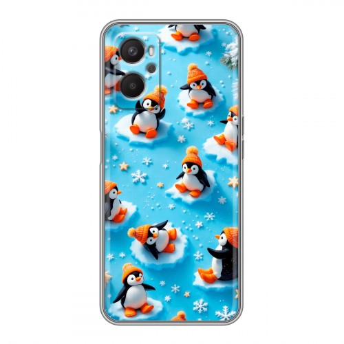 Дизайнерский силиконовый с усиленными углами чехол для OPPO A96 Новый год