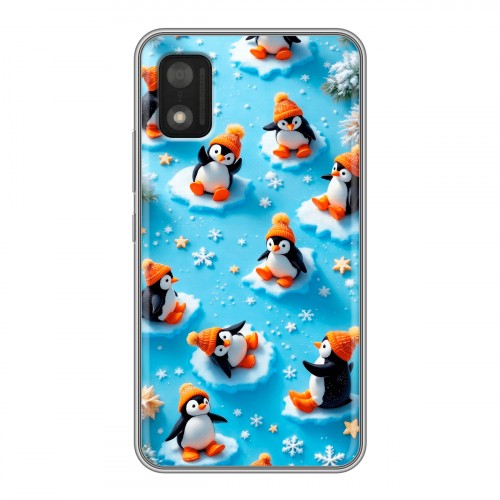 Дизайнерский силиконовый чехол для Itel A17 Новый год