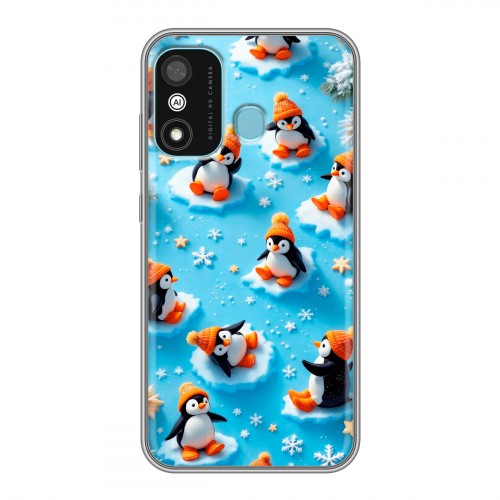 Дизайнерский силиконовый чехол для Itel A27 Новый год