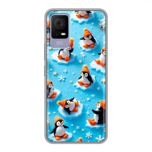 Дизайнерский силиконовый чехол для TCL 405 Новый год