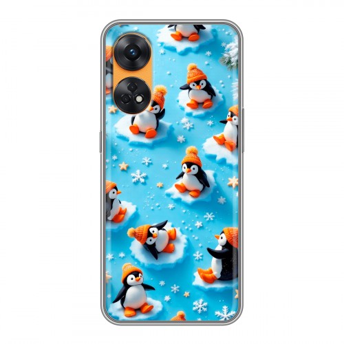 Дизайнерский силиконовый чехол для OPPO Reno8 T Новый год