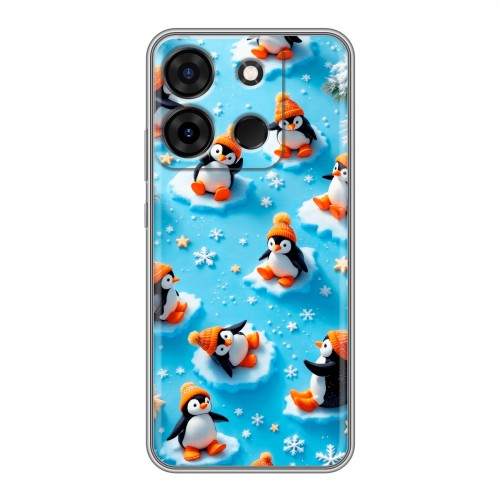 Дизайнерский силиконовый чехол для Infinix Smart 7 Новый год