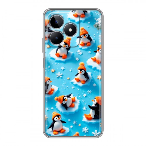 Дизайнерский пластиковый чехол для Realme C53 Новый год