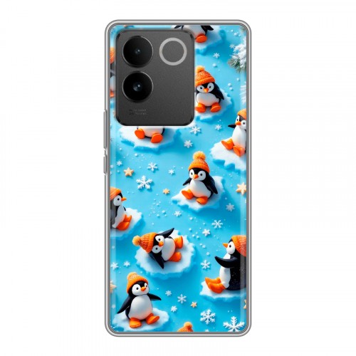 Дизайнерский силиконовый чехол для Vivo S17e Новый год