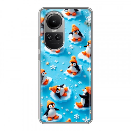 Дизайнерский силиконовый чехол для OPPO Reno10 Новый год