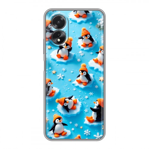 Дизайнерский силиконовый чехол для OPPO A38 4G Новый год