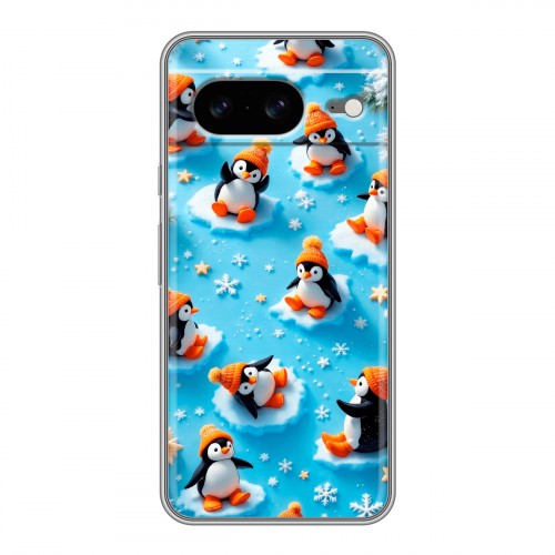 Дизайнерский силиконовый чехол для Google Pixel 8 Новый год