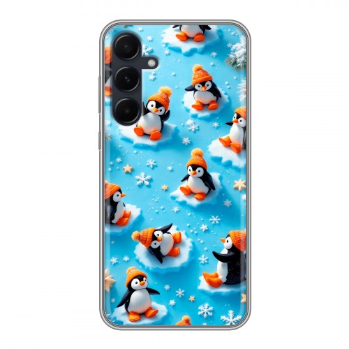 Дизайнерский силиконовый чехол для Samsung Galaxy A55 Новый год