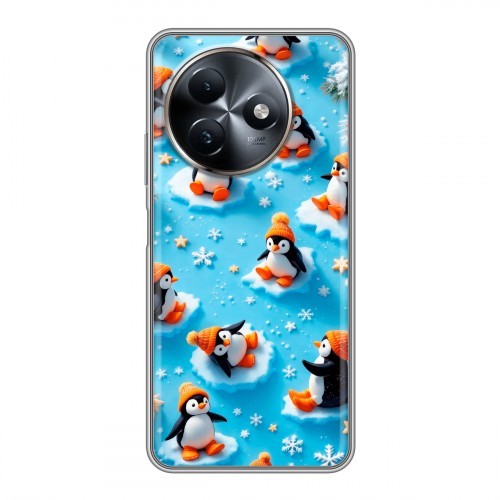 Дизайнерский силиконовый чехол для Itel S24 Новый год