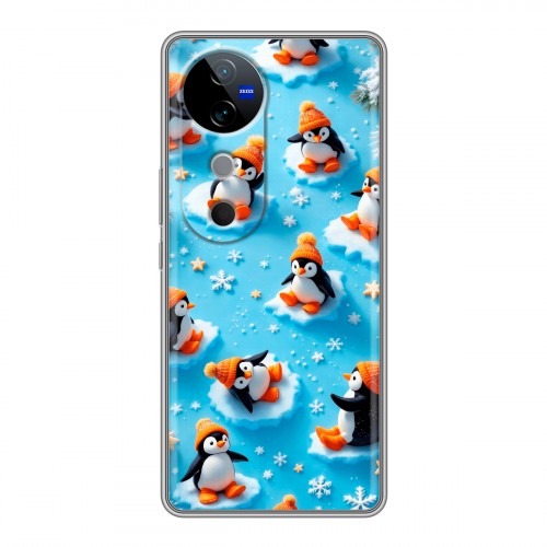 Дизайнерский силиконовый чехол для Vivo V40 5G Новый год