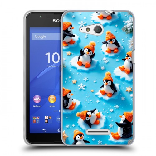 Дизайнерский пластиковый чехол для Sony Xperia E4g Новый год