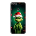 Дизайнерский силиконовый чехол для Huawei P Smart Гринч Новый год Рождество