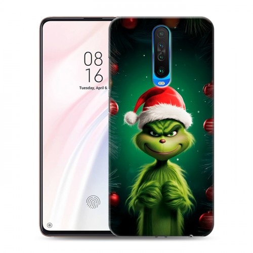 Дизайнерский пластиковый чехол для Xiaomi RedMi K30 Гринч Новый год Рождество