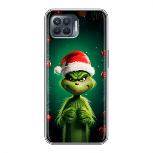 Дизайнерский силиконовый чехол для OPPO Reno4 Lite Гринч Новый год Рождество