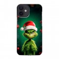 Дизайнерский силиконовый с усиленными углами чехол для Iphone 12 Mini Гринч Новый год Рождество