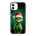 Дизайнерский силиконовый чехол для Iphone 12 Гринч Новый год Рождество