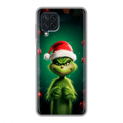 Дизайнерский силиконовый чехол для Samsung Galaxy A22 Гринч Новый год Рождество