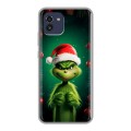 Дизайнерский силиконовый чехол для Samsung Galaxy A03 Гринч Новый год Рождество