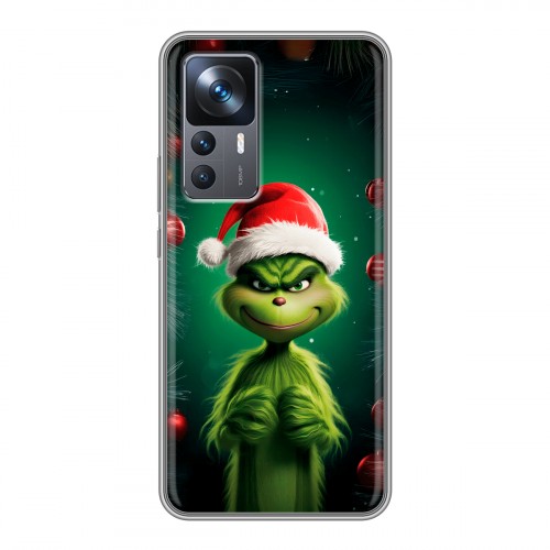 Дизайнерский силиконовый чехол для Xiaomi 12T Гринч Новый год Рождество