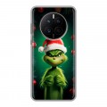 Дизайнерский силиконовый с усиленными углами чехол для Huawei Mate 50 Гринч Новый год Рождество