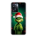 Дизайнерский силиконовый чехол для OPPO A57s Гринч Новый год Рождество