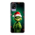 Дизайнерский силиконовый чехол для TCL 405 Гринч Новый год Рождество