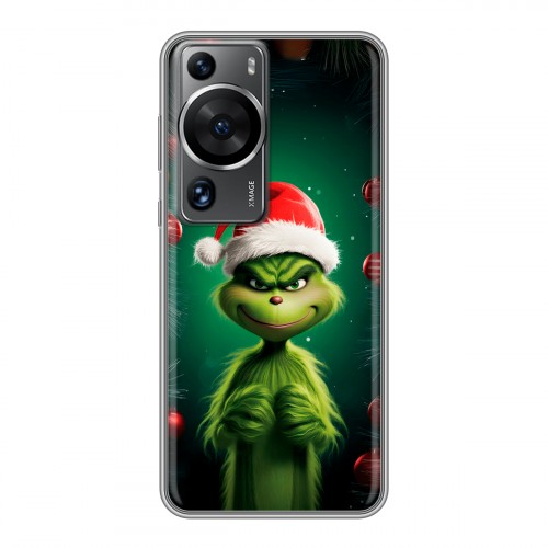 Дизайнерский силиконовый чехол для Huawei P60 Гринч Новый год Рождество