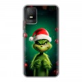 Дизайнерский силиконовый чехол для TCL 403 Гринч Новый год Рождество