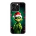 Дизайнерский силиконовый чехол для Iphone 15 Pro Гринч Новый год Рождество