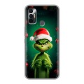 Дизайнерский силиконовый чехол для Tecno Spark 7 Гринч Новый год Рождество