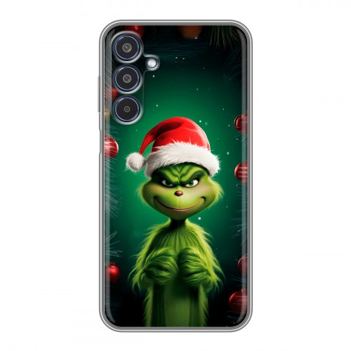 Дизайнерский силиконовый чехол для Samsung Galaxy M35 Гринч Новый год Рождество