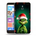 Дизайнерский пластиковый чехол для Nokia Lumia 1320 Гринч Новый год Рождество
