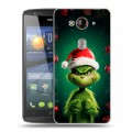 Дизайнерский пластиковый чехол для Acer Liquid E3 Гринч Новый год Рождество